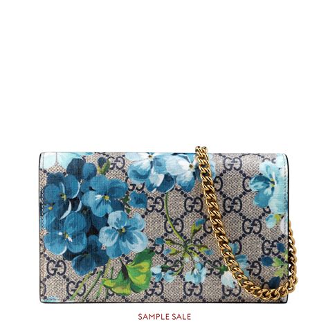 gucci gg blooms supreme chain wallet|Gucci signature zip around wallet.